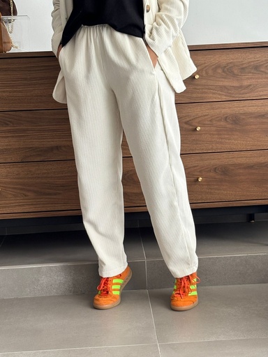 [ALIS60044MF] Pantalón CAMPUS Marfil