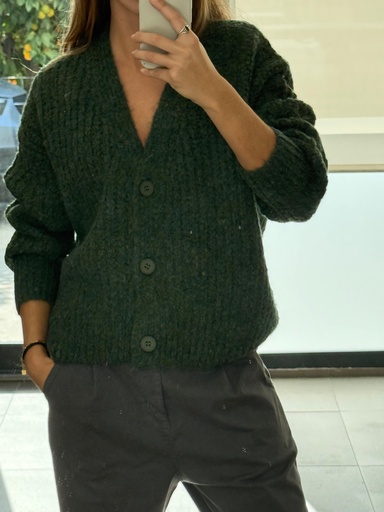 [MIYA6012VER] Chaqueta MEZCLILLA Verde