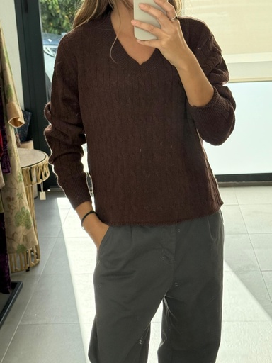 [MIYA6012MRR] Jersey PICOTRENZA Marrón