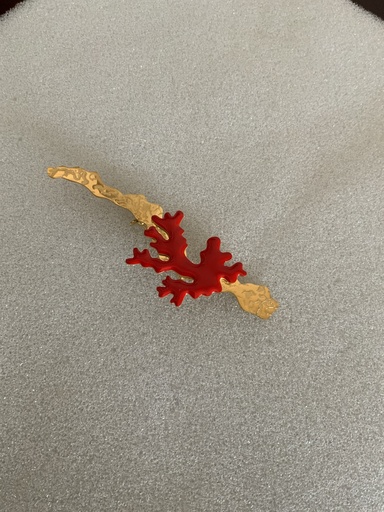 Broche CORAL Rojo