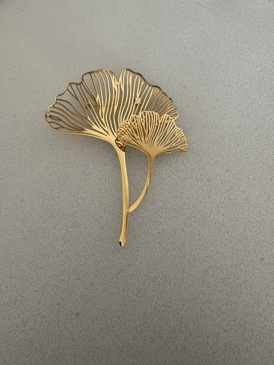 [SON54131] Broche DOBLEHOJA Dorado