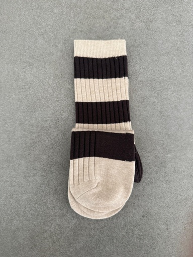 Calcetín RAYAS Taupe