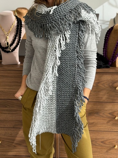 [MAR0408GR] Bufanda BIS Gris