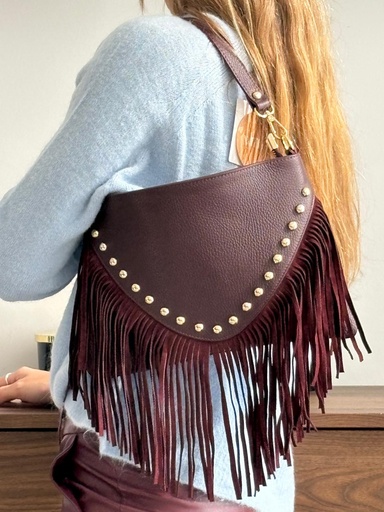 [MAR6009BU] Bolso BOHO Burdeos