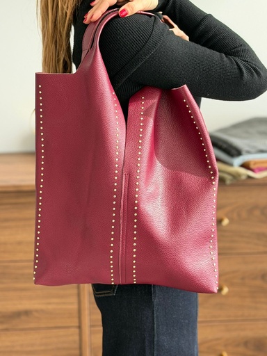 Bolso  EMMA TACHAS Burdeos