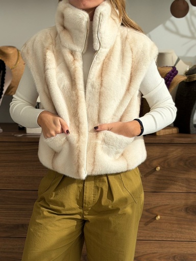 [JAM0548MF] Chaleco UCRANIA Marfil