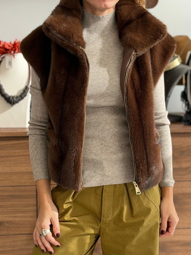 [JAM0548MRR] Chaleco UCRANIA Marrón