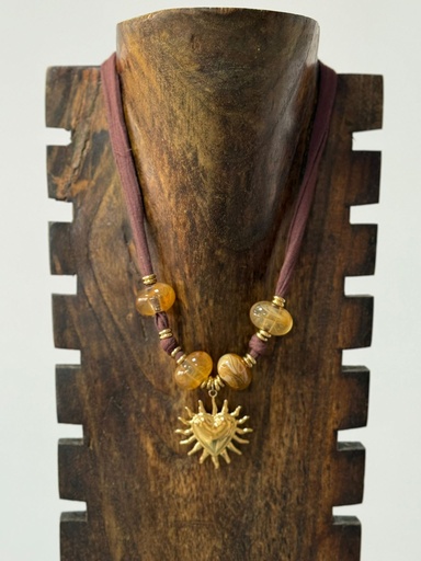 Collar LATIDO Burdeos