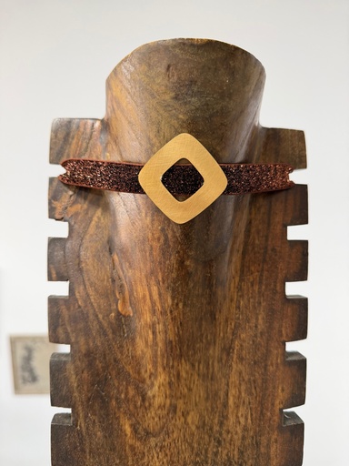 Collar LUREX Marrón