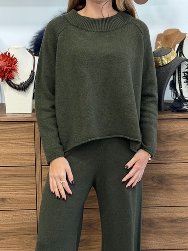 [JNJ8373VD] Jersey GUINDA Verde