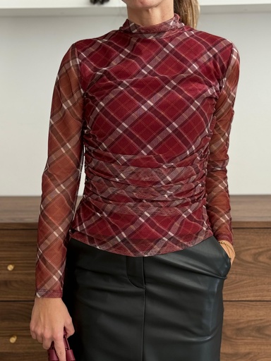 [AK70639BU] Camisa TULSO Burdeos