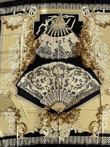 Pañuelo ABANICOS Negro