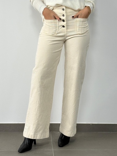 [AK54668MF] Pantalón RANCHERO Marfil