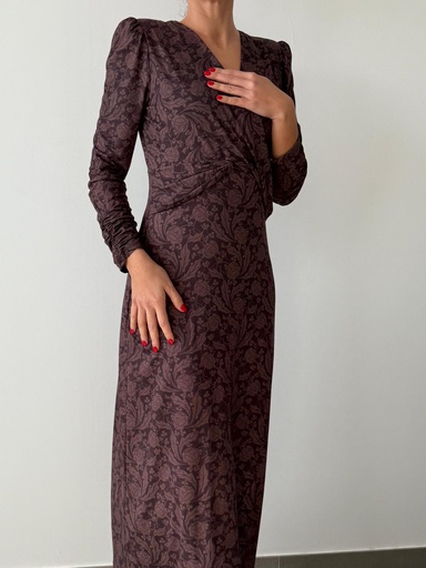 [ak71303] Vestido CASTAÑO