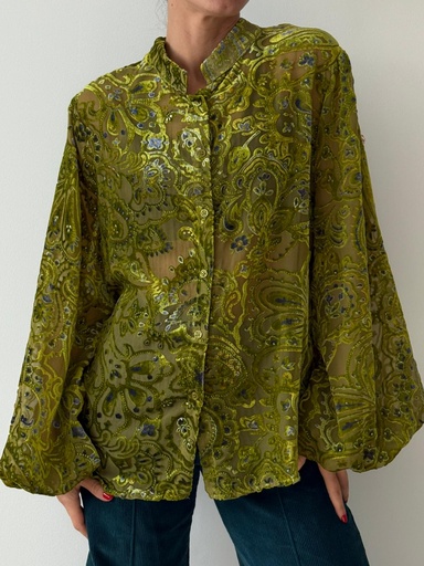 [OK0589PS] Camisa UVA Pistacho