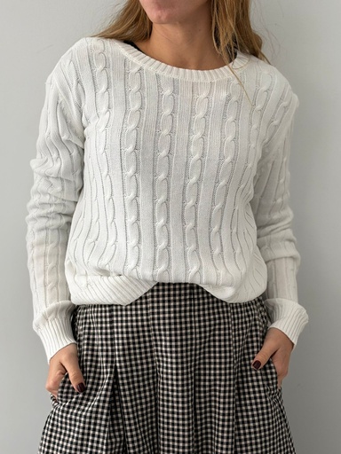 [ANG0001BC] Jersey VERNA Blanco