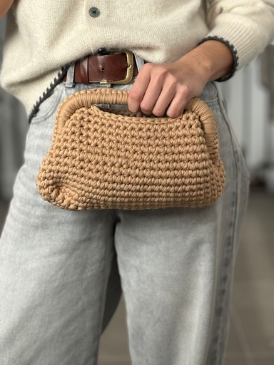 [ASH26012TS] Bolso NUDOS Tostado