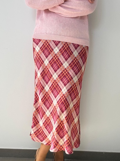 [LET25255ROS] Falda ESCOCIA Rosa