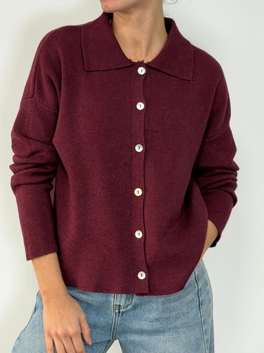 [LET35616BUR] Chaqueta BORNOS Burdeos