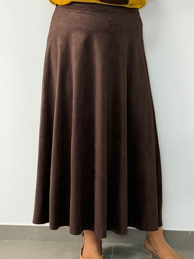 [LET5197CH] FALDA MAGGI CHOCOLATE