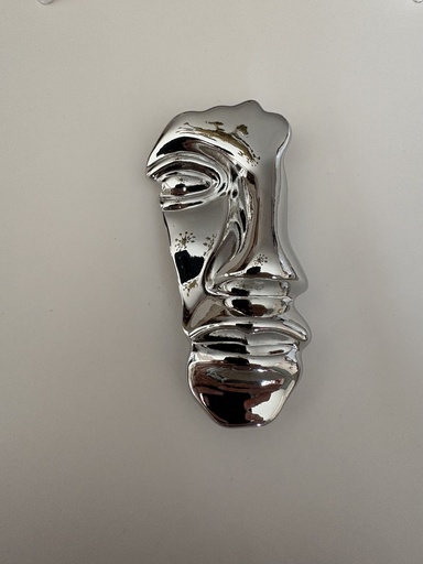 Broche ROSTRO Plateado