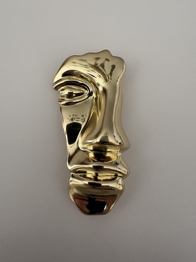 Broche ROSTRO Dorado