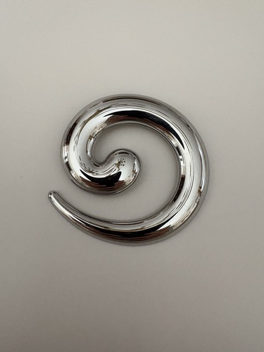 Broche REMOLINO Plateado