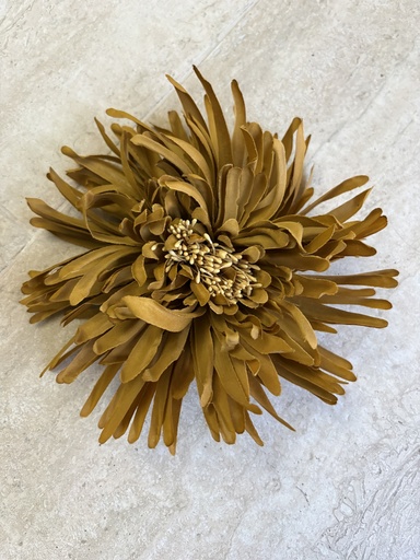 Broche FLORI  Mostaza