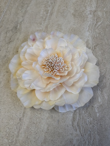 Broche AMANCIA Marfil Oscuro