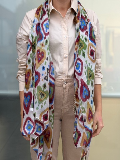 PAÑUELO SEDA IKAT 5