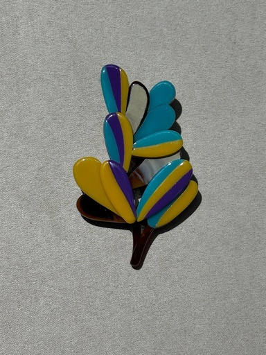 [SON56186TUR] BROCHE ARBOL TURQUESA