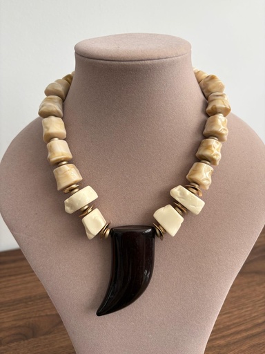 [SON56223MRR] COLLAR CUERNO MARRON