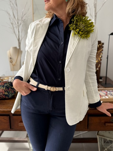[SHI66252MF] CHAQUETA CEDEIRA BLANCO