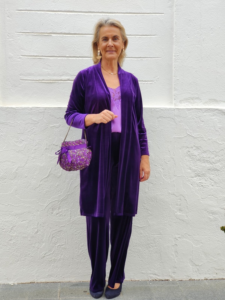 Abrigo Terciopelo Morado