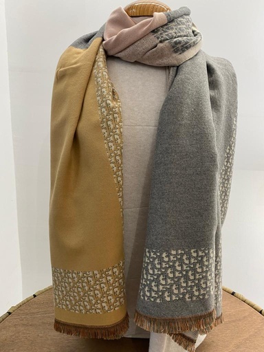 Foulard DD Camel/Gris