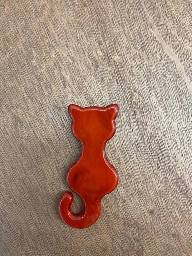 Broche GATO Calabaza